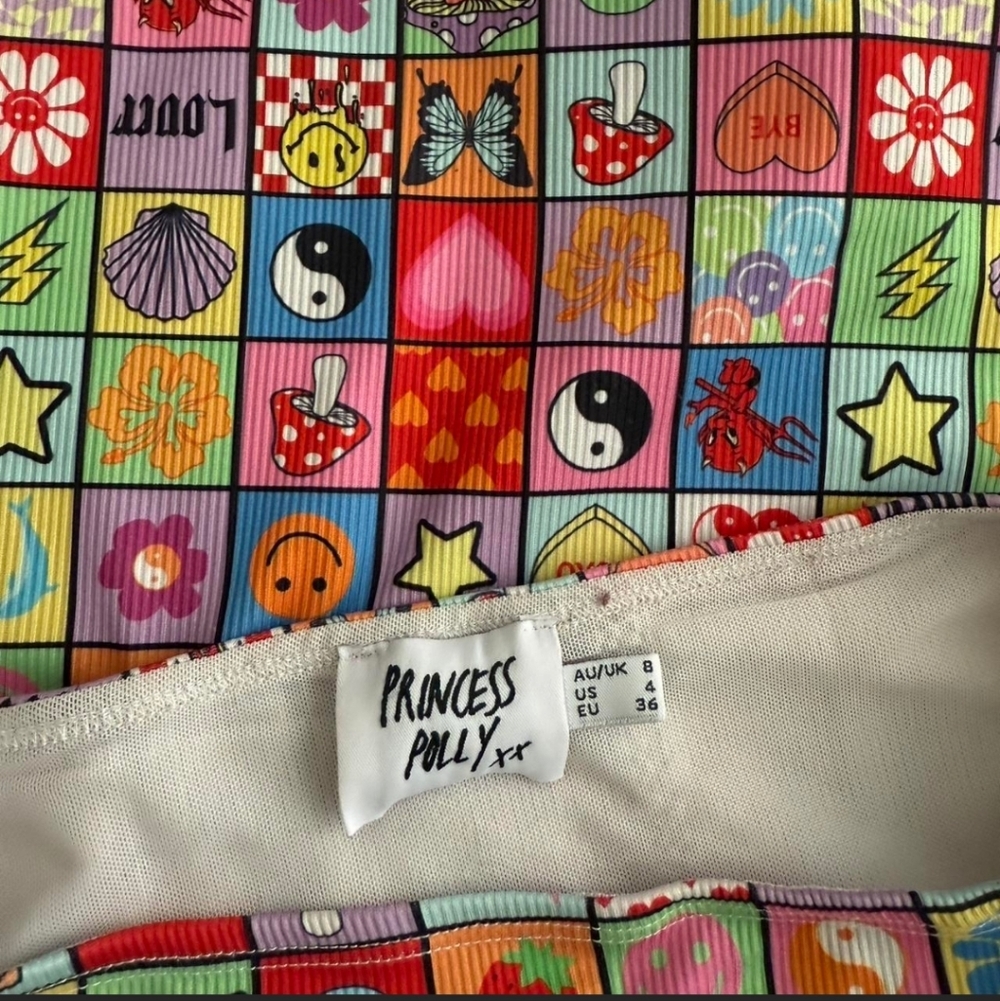 Princess Polly Multicolor Patchwork Pencil Skirt - image 3